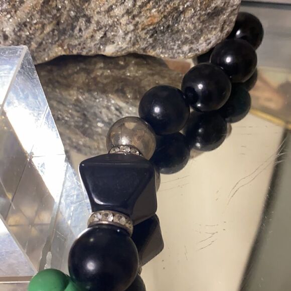 RARE VTG MILANO ZE CO LUCITE Statement Necklace - Picture 10 of 12